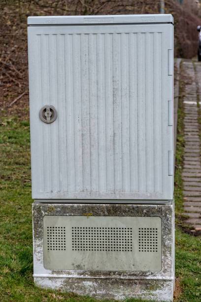 istock Distribution box for internet in a residential area 923009996