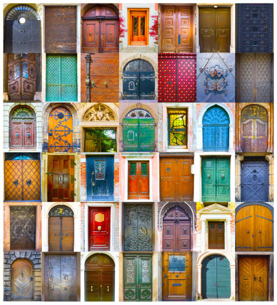 istock Collage of medieval front doors 923010030