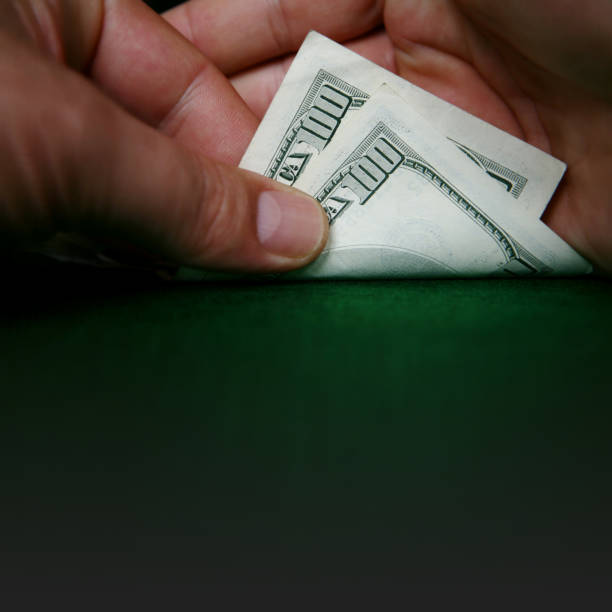 istock Pair of Hundred Dollar Bills -Texas Hold'em Concept 923017718