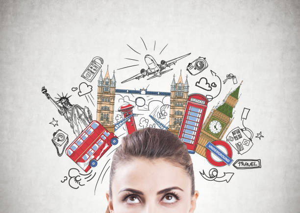 istock Pensive woman s head, travelling 923034792