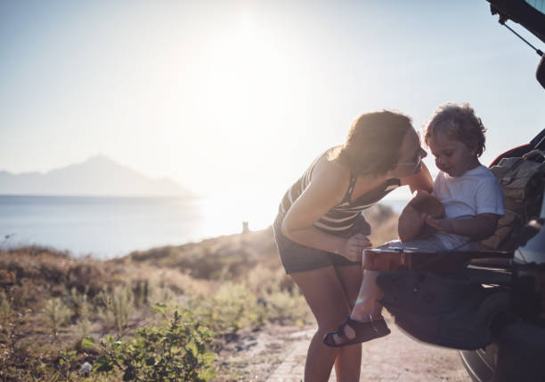 istock Mother and son on the road trip 923035350