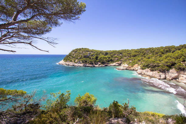 istock Panorama view of Cala Mitjana, Menorca, Spain 923038030