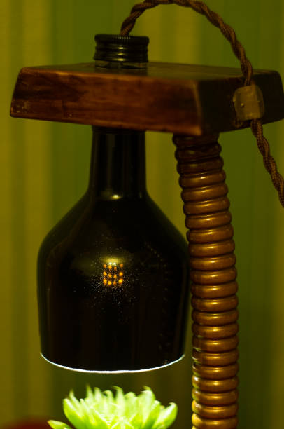 istock Light fixture handmade - stand for flower pot in vintage style 923038892