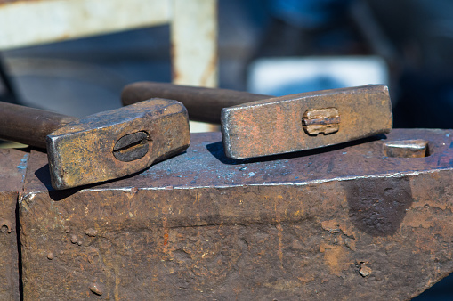 blacksmith tools and fixtures for hand forged metal