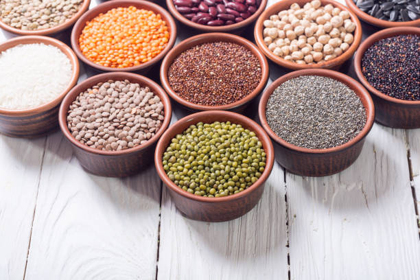 istock Cereals and beans in bowl 923046118