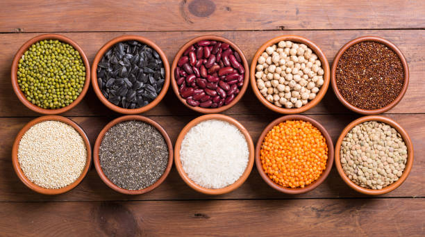 istock Cereals and beans in bowl 923046168