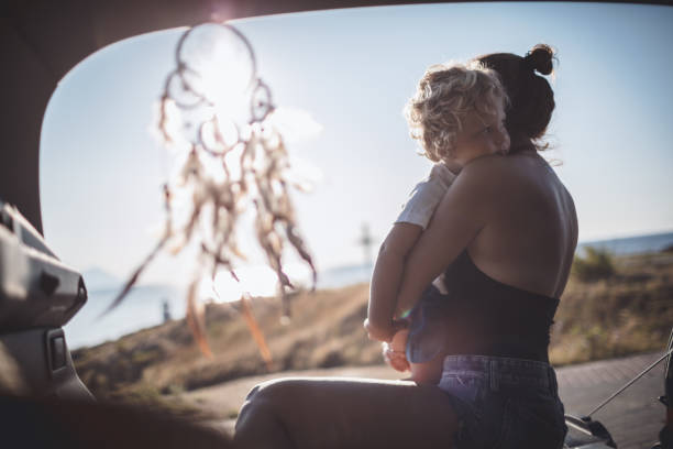 istock Mother and son on the summer road trip 923055714