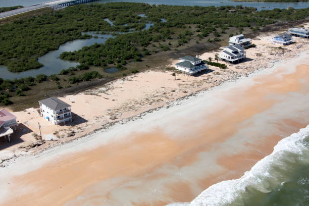 istock Aerial view of Cresent Beach Florida 923059210