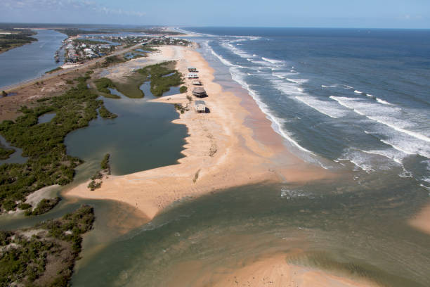 istock Aerial view of Cresent Beach Florida 923061856