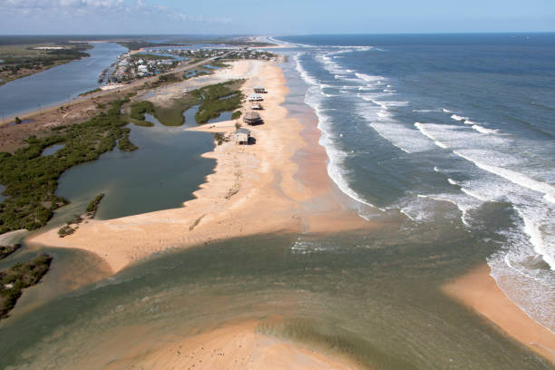 istock Aerial view of Cresent Beach Florida 923061940