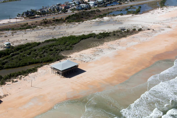 istock Aerial view of Cresent Beach Florida 923061952