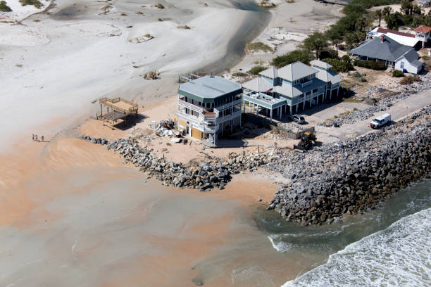 istock Aerial view of Cresent Beach Florida 923062222