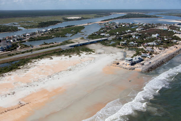 istock Aerial view of Cresent Beach Florida 923062268