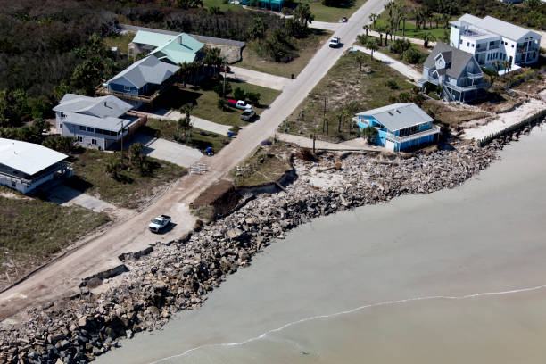 istock Aerial view of Cresent Beach Florida 923062634