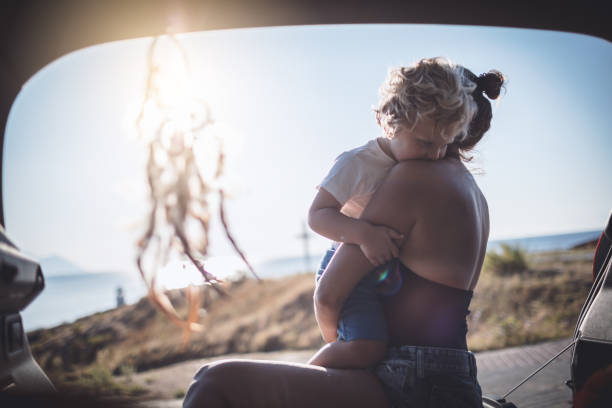 istock Mother and son on the summer road trip 923072490