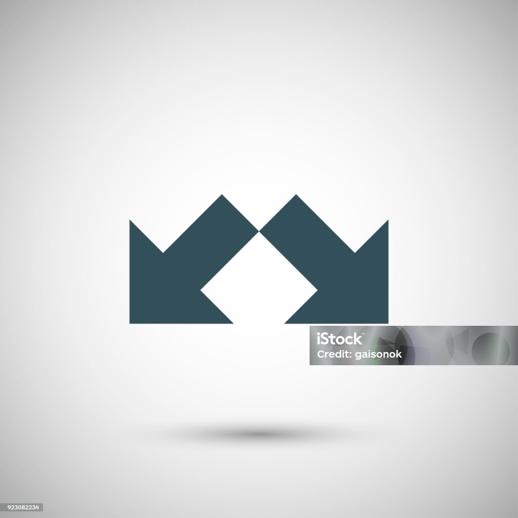Two Vector Arrows Two Vector Arrow Stock Illustration - Download Image Now - Arrow Symbol ...