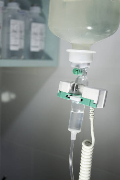 istock Plastic bottle of serum in surgical operation 923082700