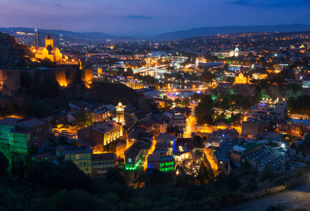 istock Tbiblisi at the night. Georgia 923086288