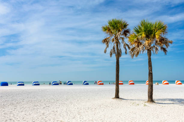 Clearwater Beach Shot on the beautiful and famous Clearwater Beach of Florida, USA. clearwater florida photos stock pictures, royalty-free photos & images