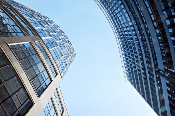 istock Modern building. Modern office building with facade of glass 923092024