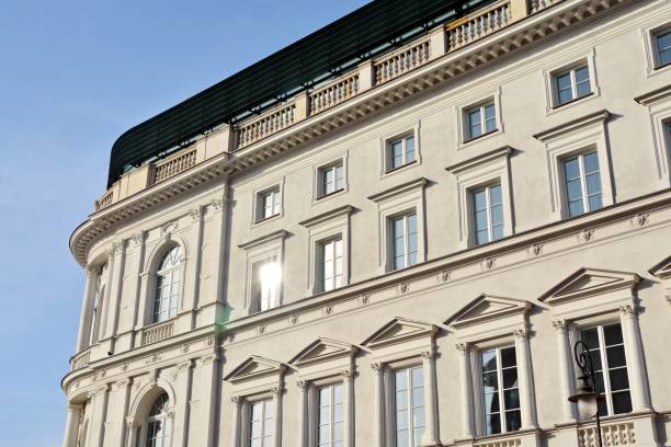 istock beautiful old facade at a historic building 923093364