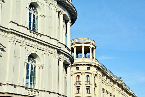 istock beautiful old facade at a historic building 923093818