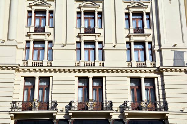 istock beautiful old facade at a historic building 923096556