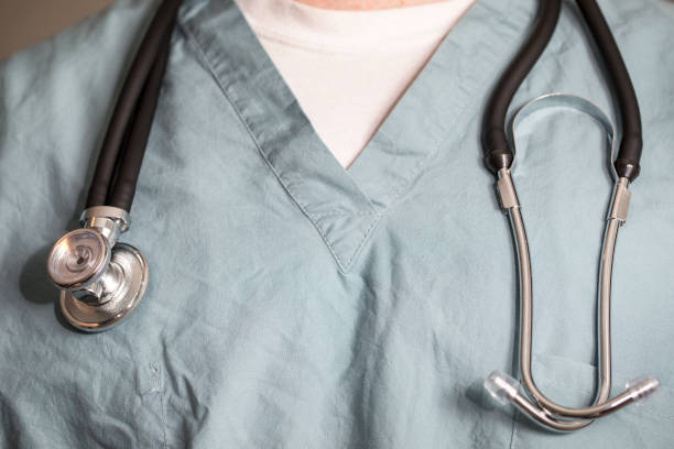 istock Doctor, Nurse, Or Surgeon With Scrubs And A Stethoscope 923100468