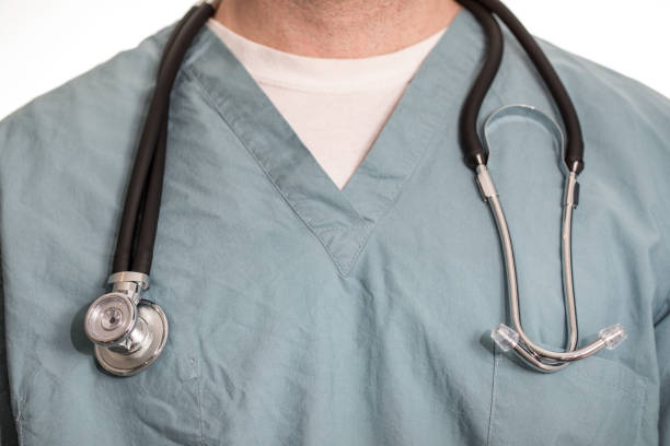 istock Doctor, Nurse, Or Surgeon With Scrubs And A Stethoscope 923100658