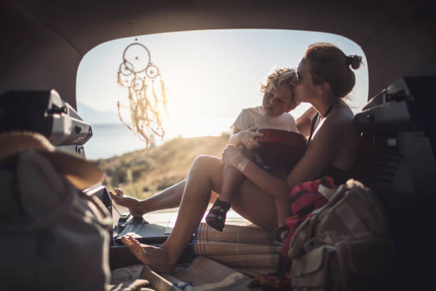 istock Mother and son on the summer road trip 923103548