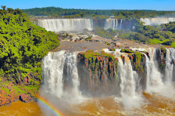 istock Aerial view of Iguazu falls. 923103632