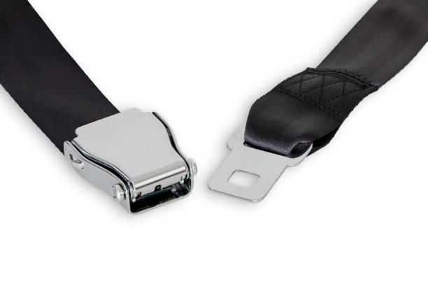 istock Unfastened airplane safety belt 923103670
