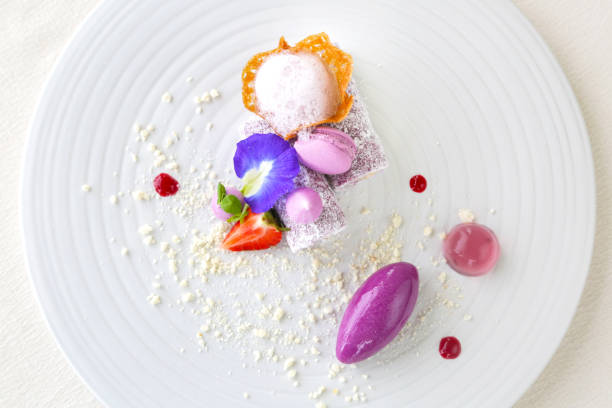 istock Beautiful elegant colorful dessert in a plate 923111110