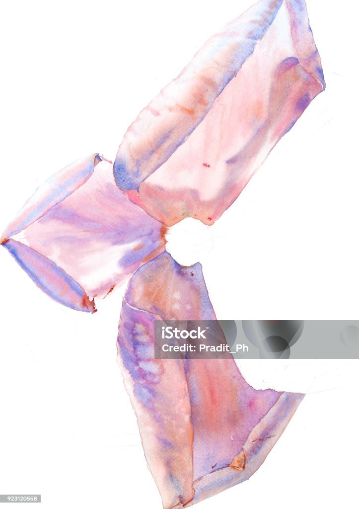 Rose petals in watercolor Abstract stock illustration