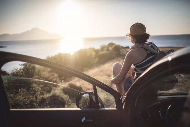 istock Woman on the road trip 923126460