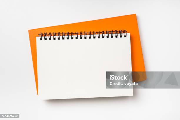 Zwei Notebook Isoliert Auf Hintergrund Für Mockup Stockfoto und mehr Bilder von Notizbuch