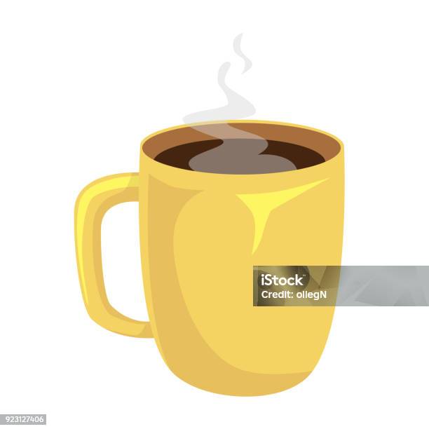 Tasse De Café Isolé Illustration Vectorielle De Tasse À Café Vecteurs libres de droits et plus d'images vectorielles de Tasse à café