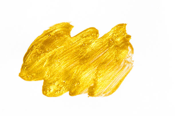 istock Gold watercolor texture 923133026
