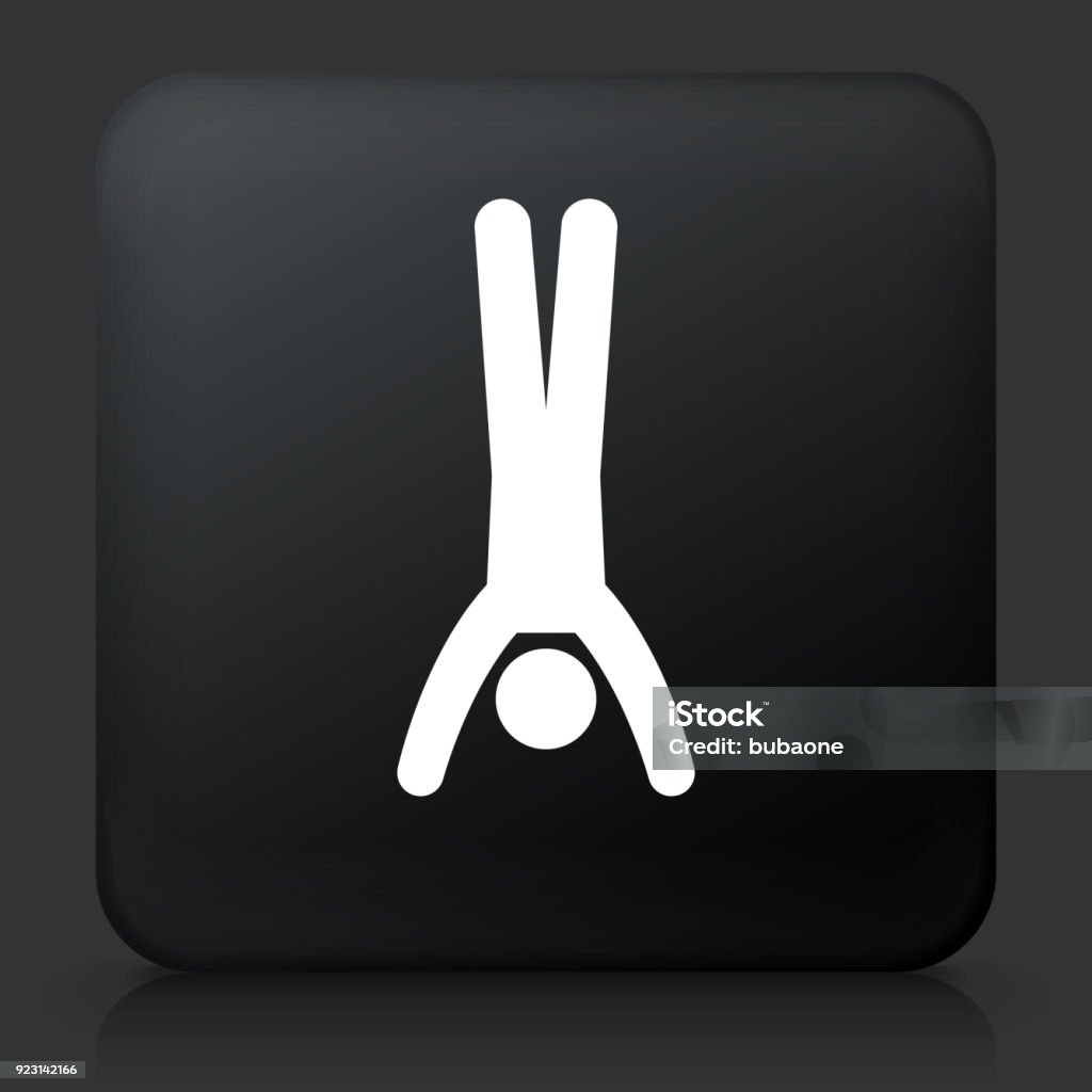 Button Handstand Man Does Handstand Stock Illustration - Download Image Now - Acrobat ...