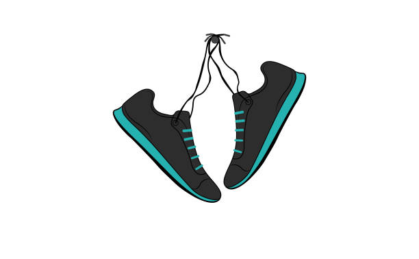 ilustraciones, imágenes clip art, dibujos animados e iconos de stock de zapatos de montaje - pair