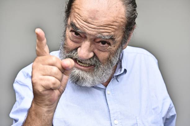 istock Angry Bearded Old Person 923156296