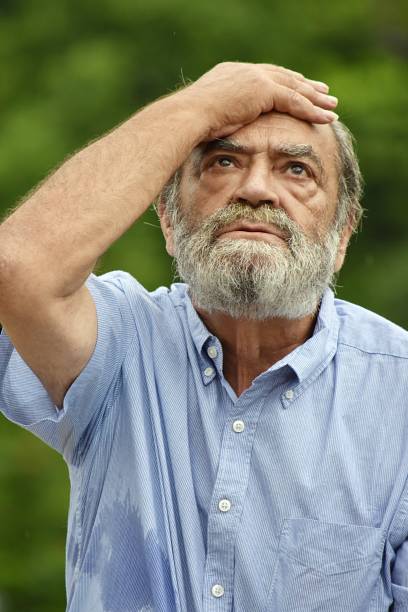 istock Stressful Bearded Old Male Grandpa 923156726