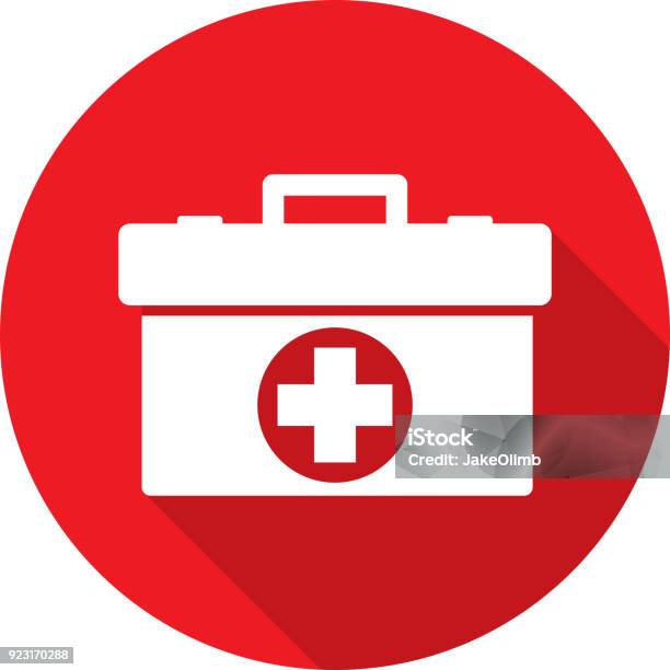 Med Kit Icon Silhouette Stock Illustration - Download Image Now - First Aid Kit, Icon Symbol, First Aid