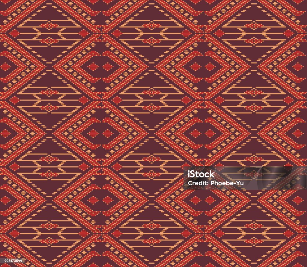 Nền Liền Mạch Đông Nam Á Retro Thổ Dân Truyền Thống Dệt May Mô ...