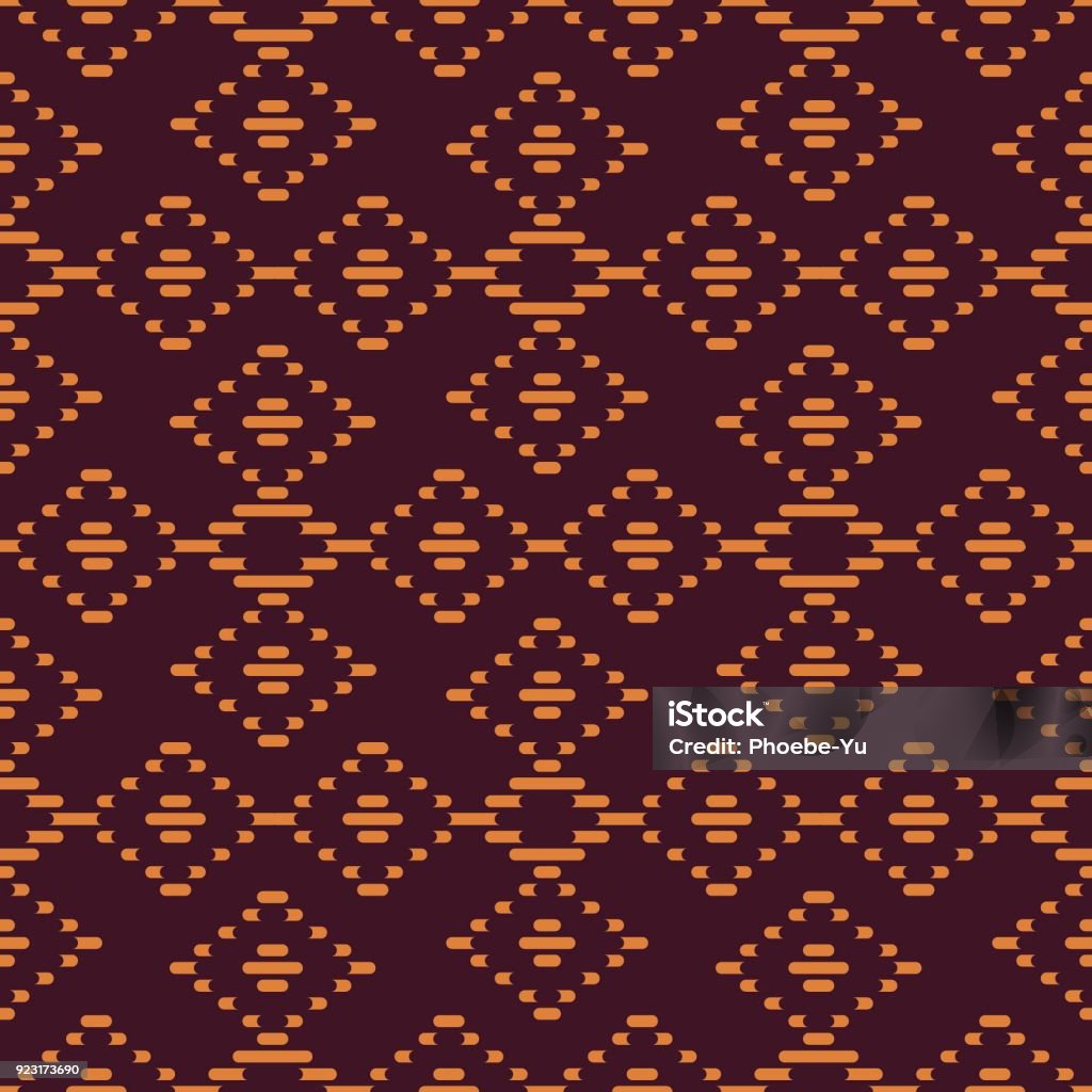 Nahtlose Hintergrund südostasiatischen Retro-traditionelle Kunst der Aborigines Textile Muster gerade Querlinie Frame überprüfen - Lizenzfrei Bildhintergrund Vektorgrafik