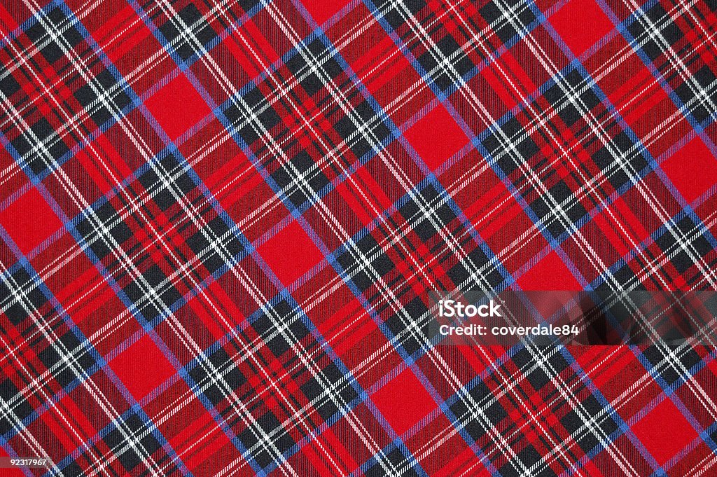 Sfondo tessuto scozzese - Foto stock royalty-free di Composizione orizzontale