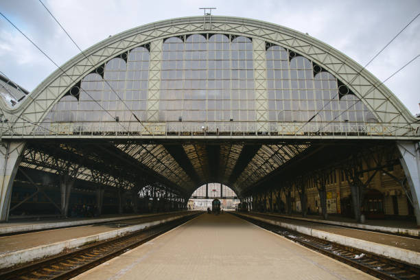 istock old empty railway station. travel concept 923180366