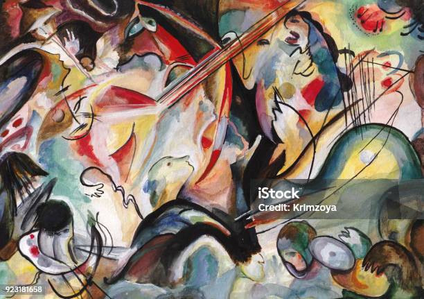 Vetores de Sobre Os Motivos De Kandinsky e mais imagens de Pintura - Pintura, Pintar, Abstrato