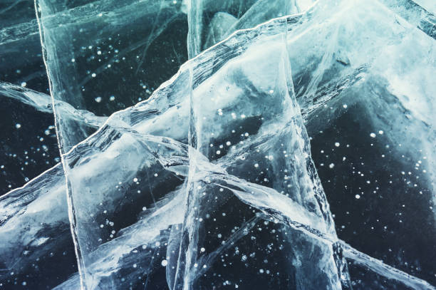 istock Ice on the frozen lake. 923181934