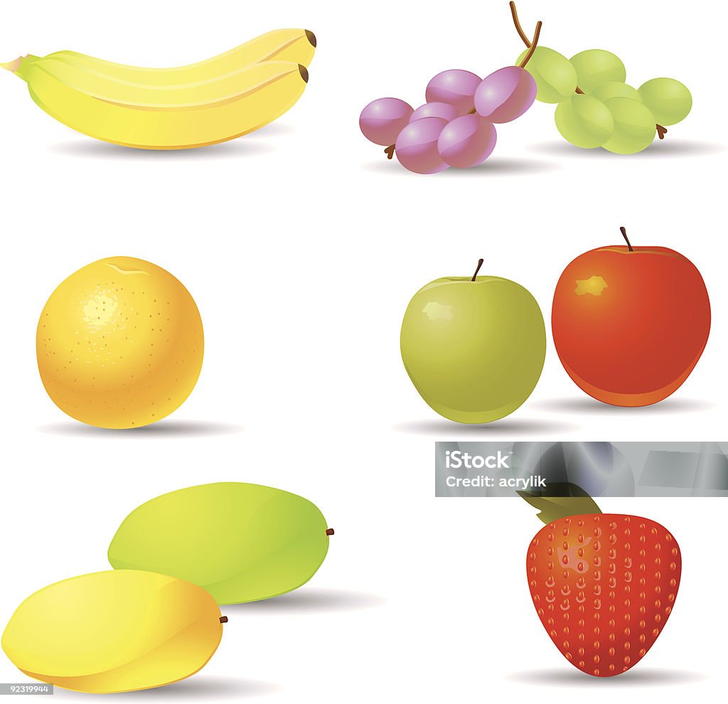 Frutta - arte vettoriale royalty-free di Acerbo